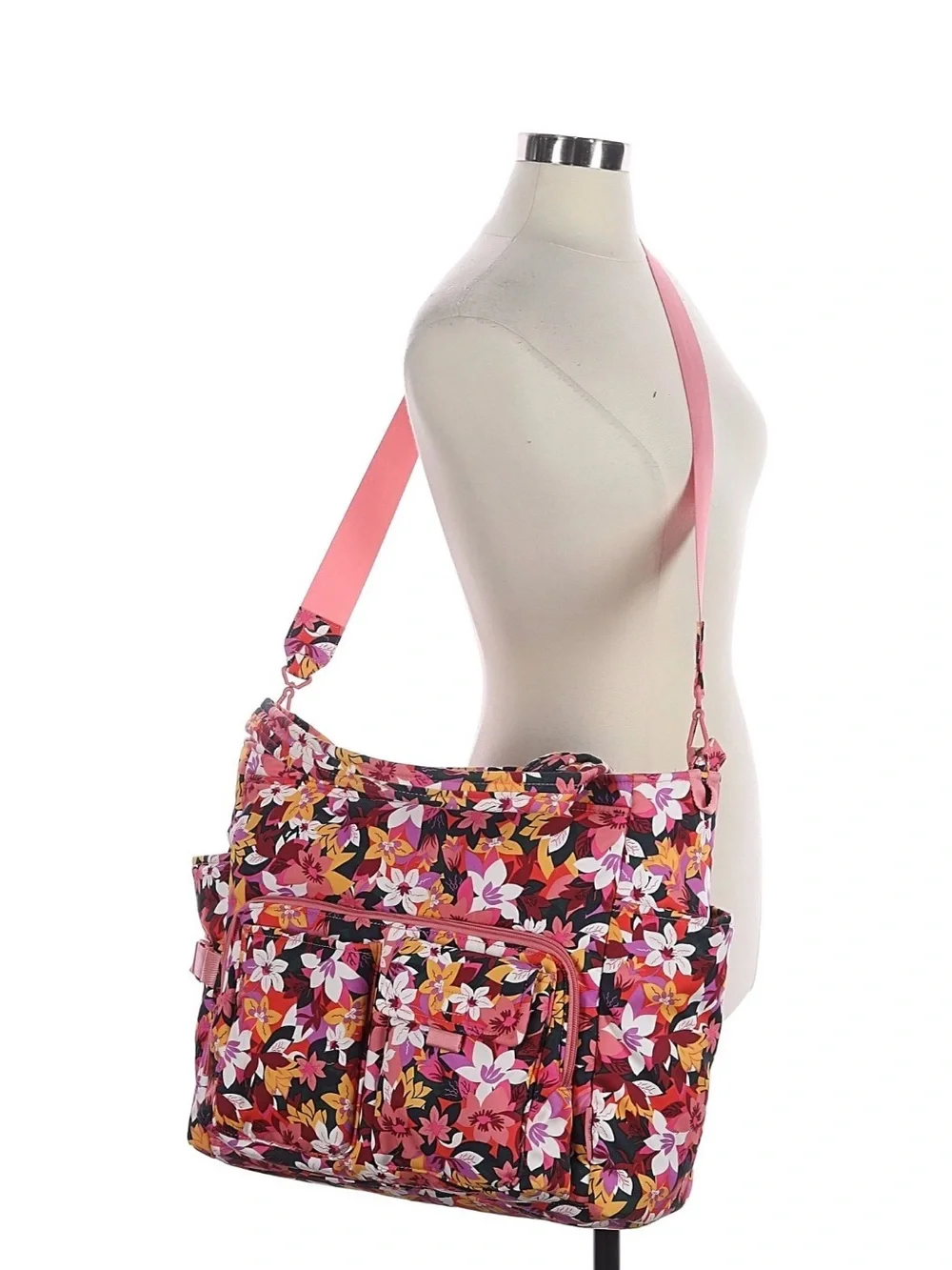 Vera Bradley Utility Tote Rosa Floral Recycled Cotton